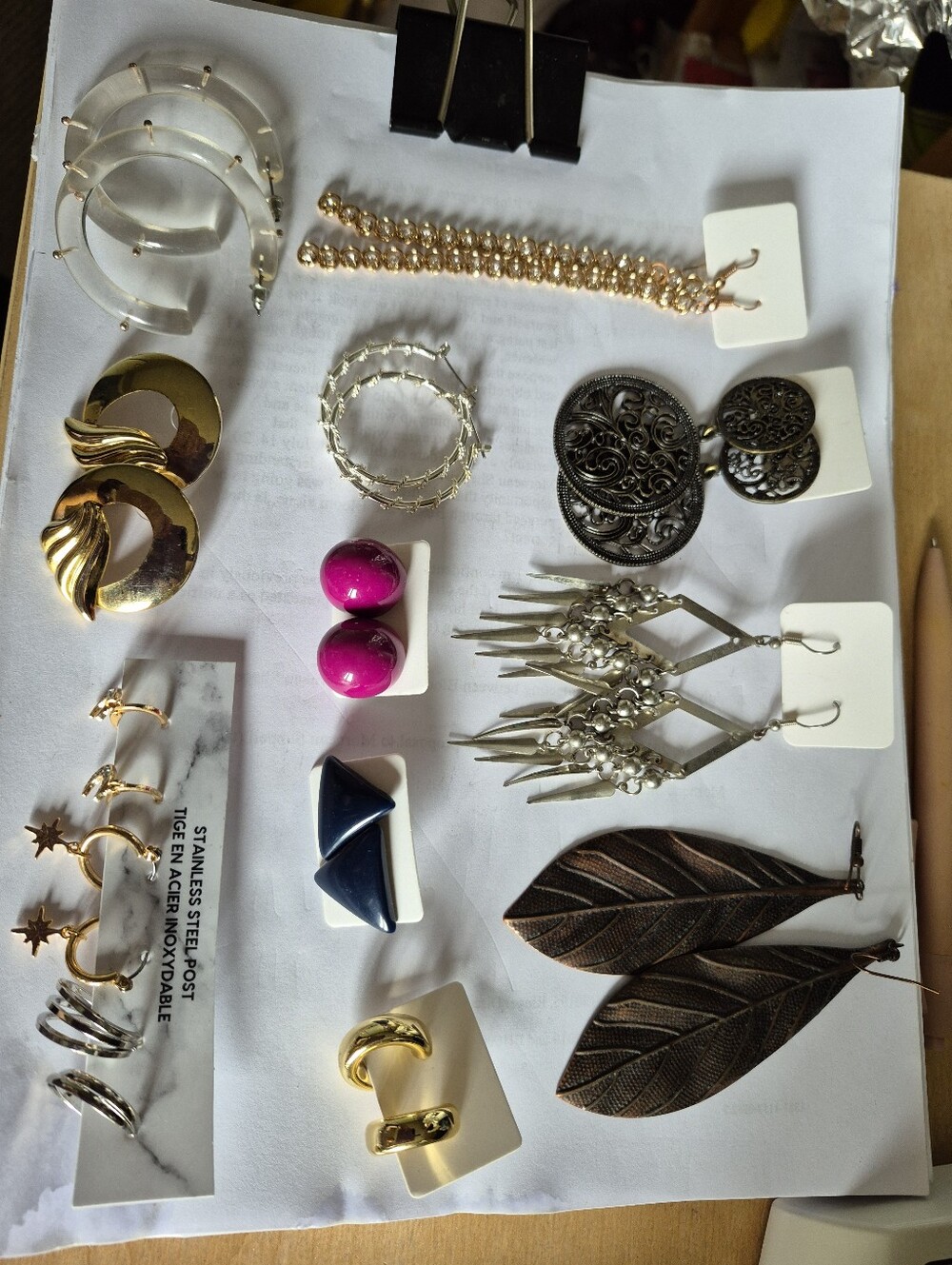 21 Pairs Of Earrings